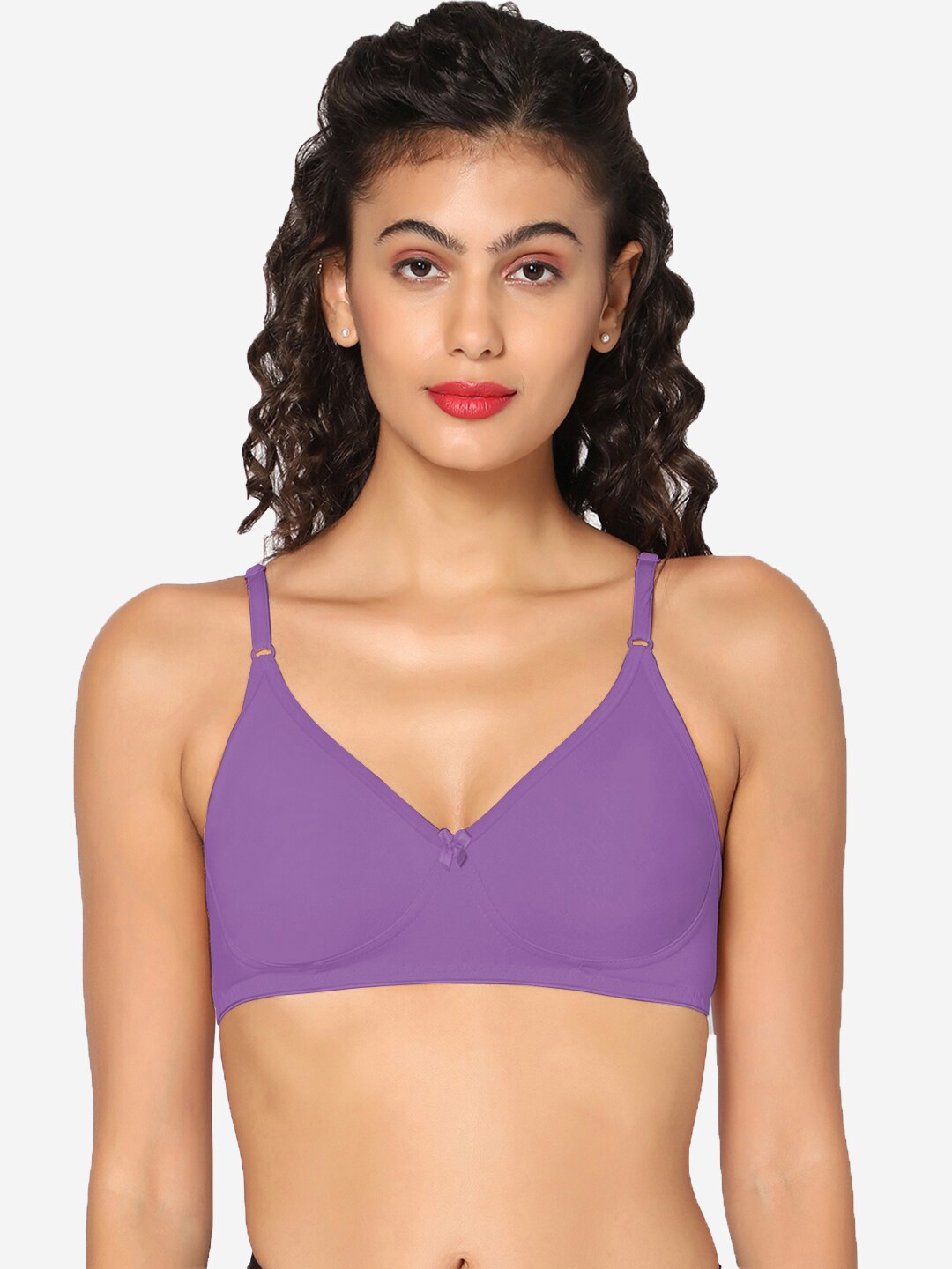 

In Care Full Coverage All Day Comfort Cotton T-shirt Bra, Purple
