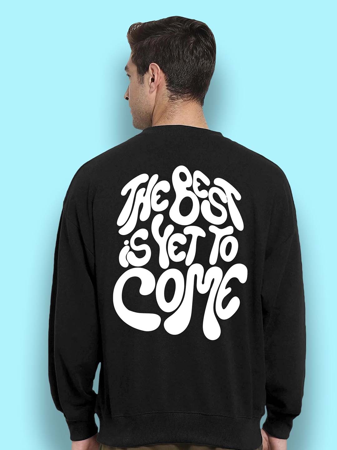 

FTX Typography Printed Oversized Sweatshirt, Black