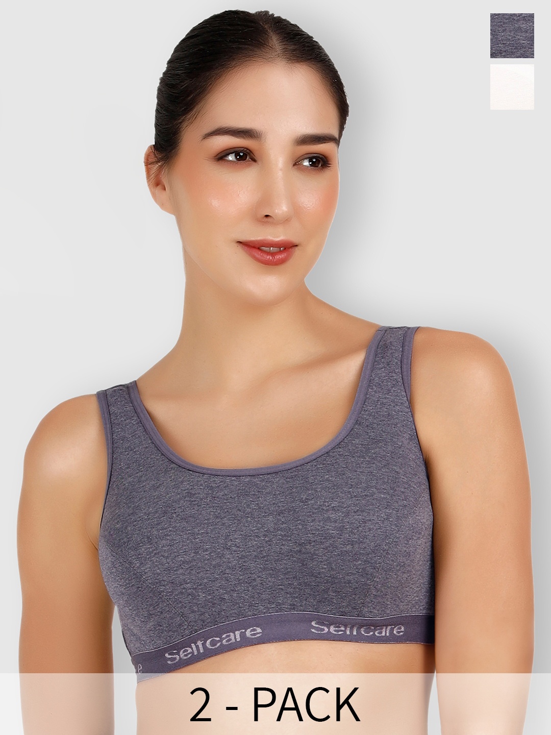 

SELFCARE Pack Of 2 Thermal Tops, White