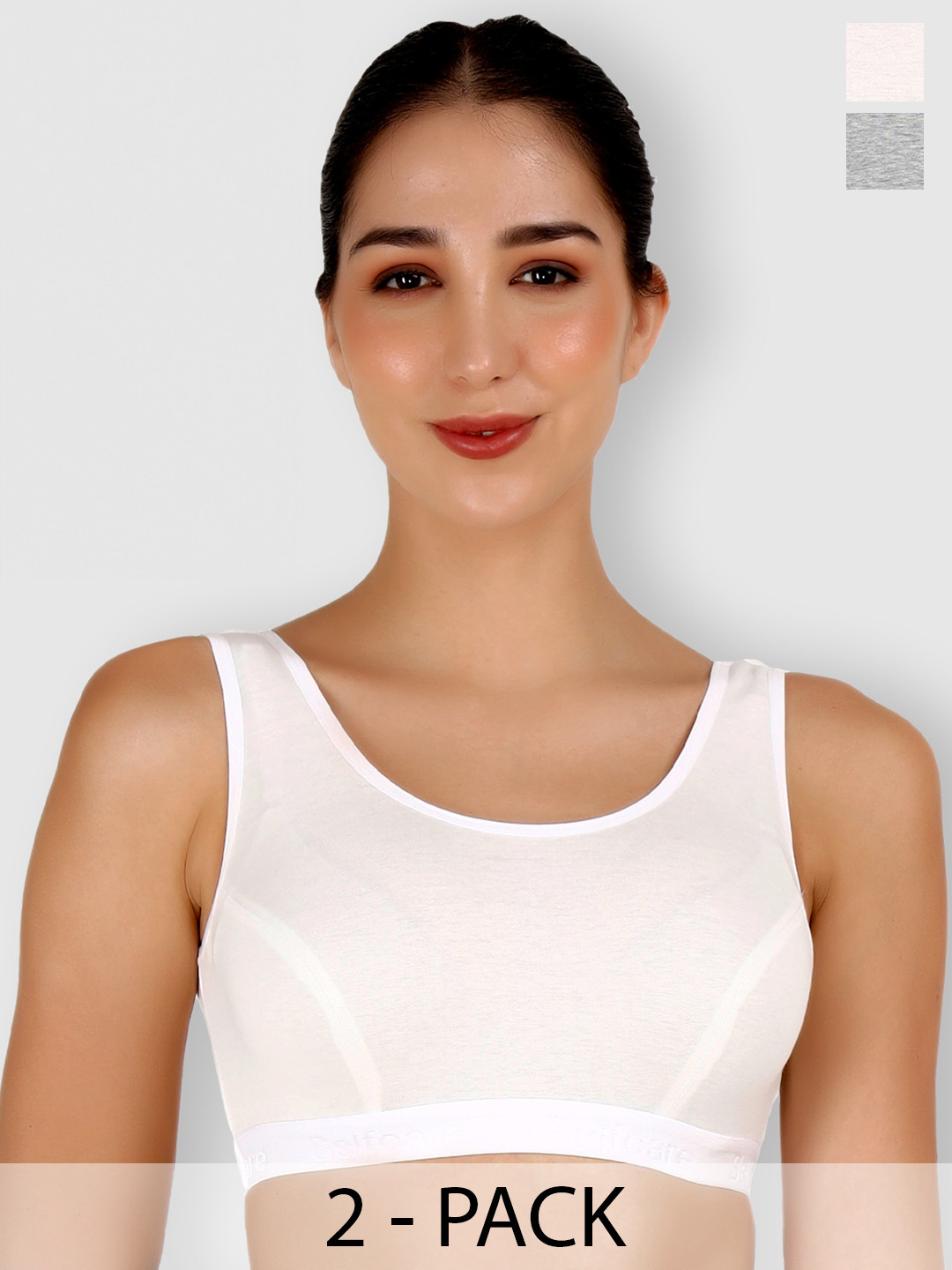 

SELFCARE Pack Of 2 Thermal Tops, White