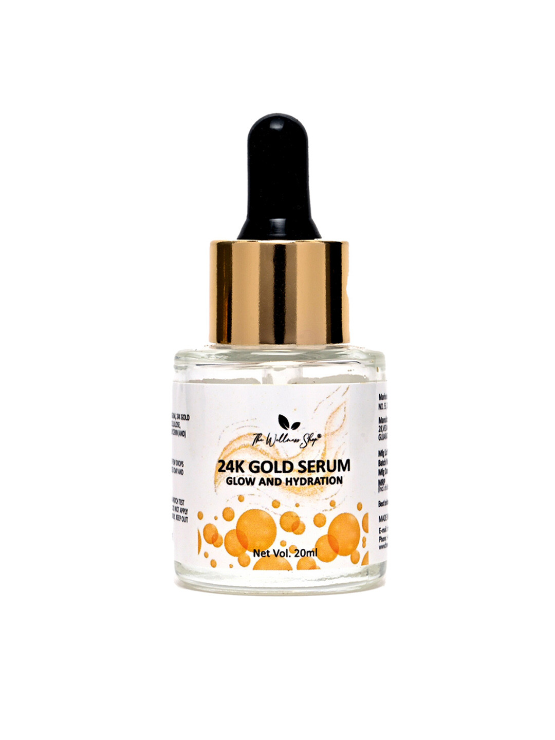 

The Wellness Shop 24K Gold Serum For Glow & Hydration - 20ml, White