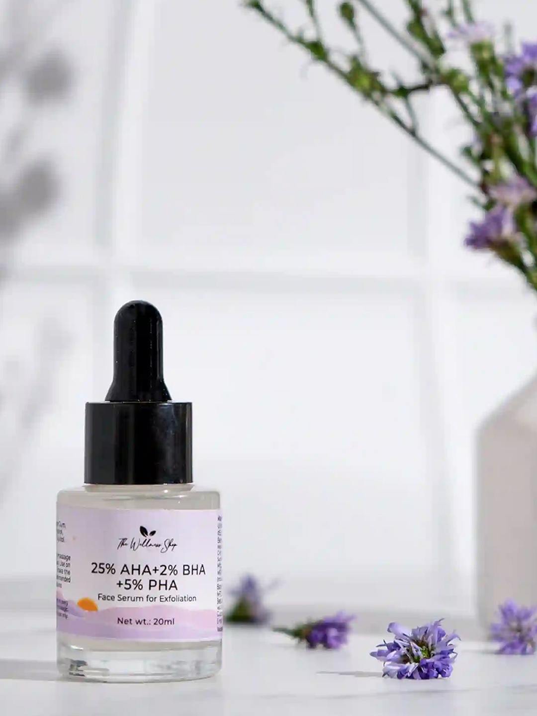 

The Wellness Shop 25% AHA + 2% BHA + 5% PHA Face Serum for Exfoliation - 20 ml, Pink