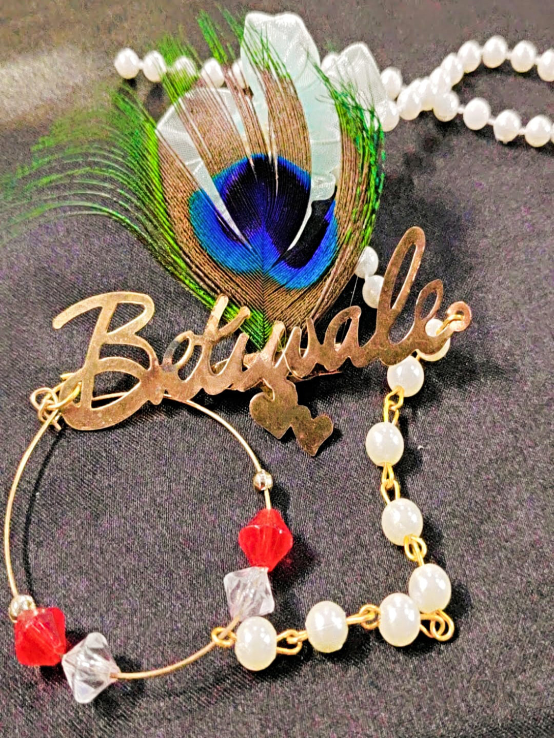 

Proplady Embellished Beaded Brooch, Gold