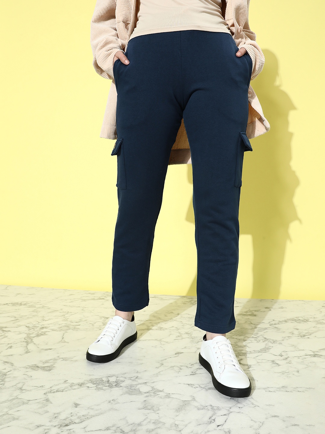 

Stormborn Women Cargos Trousers, Navy blue