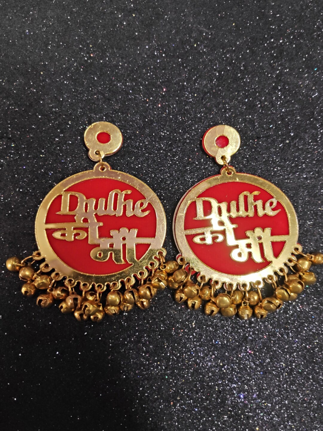 

Proplady Gold-Toned Circular Drop Earrings