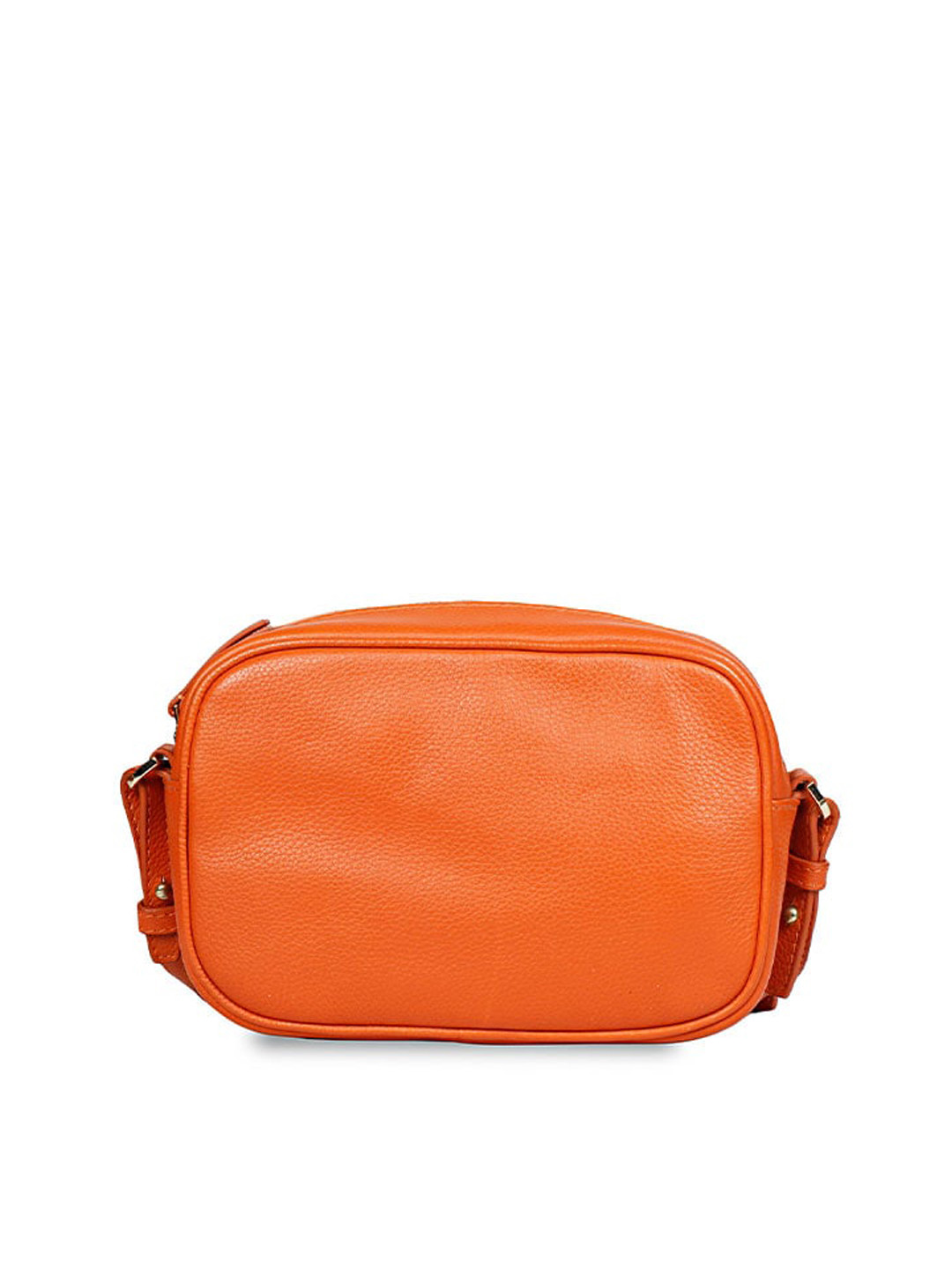 

Favore Textured Leather Structured Sling Bag, Orange