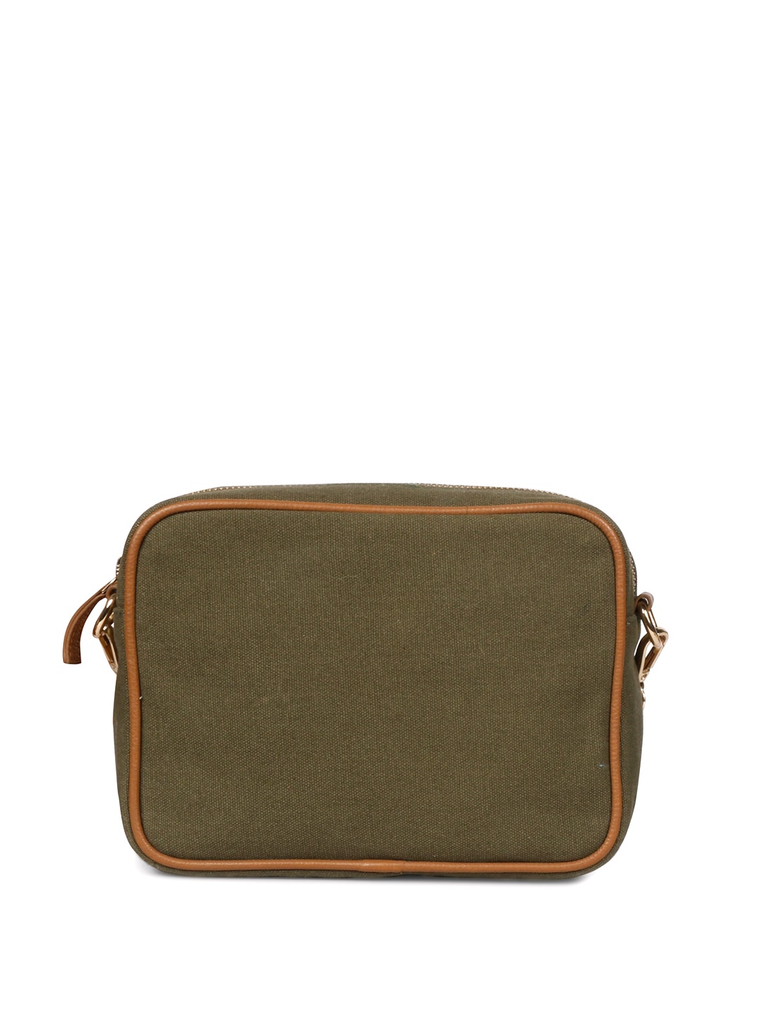 

Favore Leather Structured Sling Bag, Olive