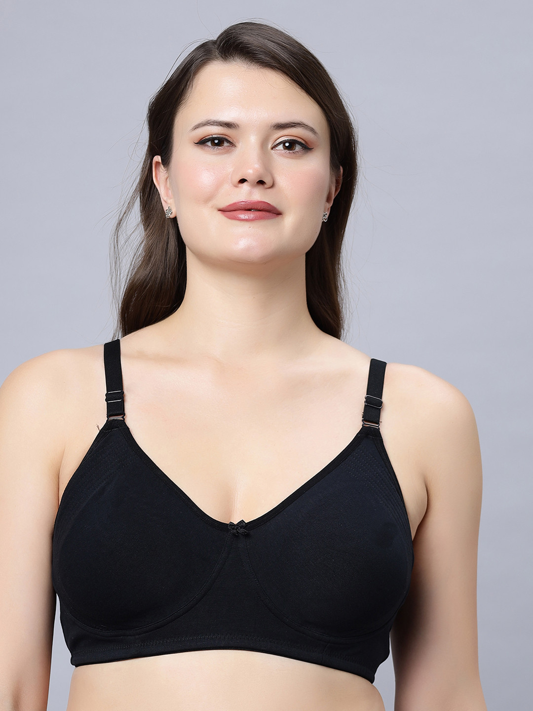 

In Care Full Coverage All Day Comfort Cotton T-shirt Bra, Black