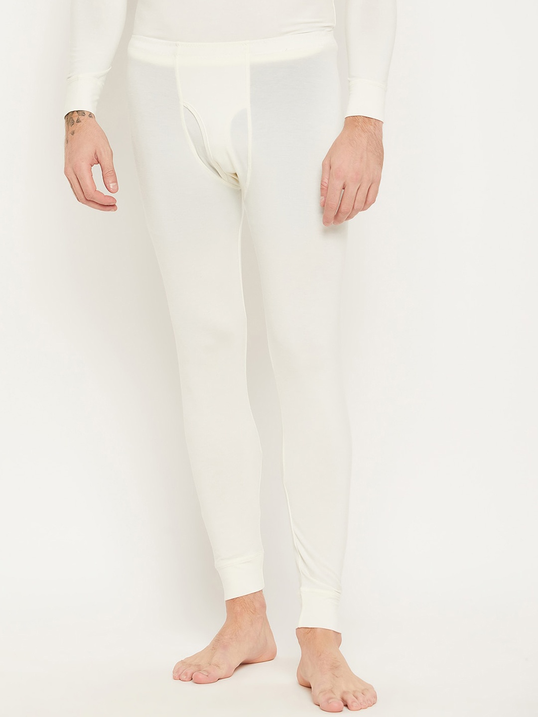 

NEVA Men Skin-Fit Thermal Bottoms, Off white