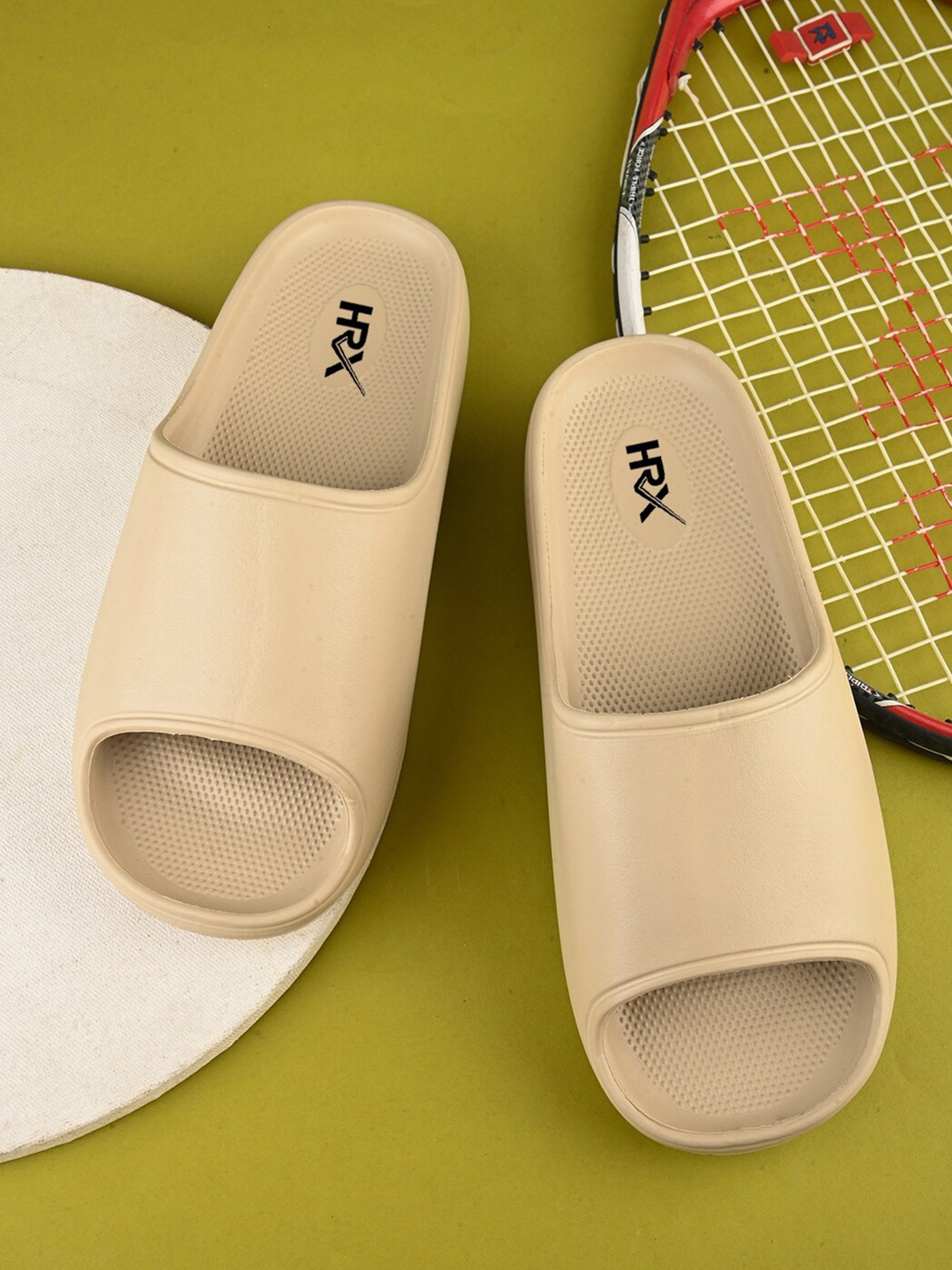 

HRX by Hrithik Roshan Women Beige Rubber Sliders