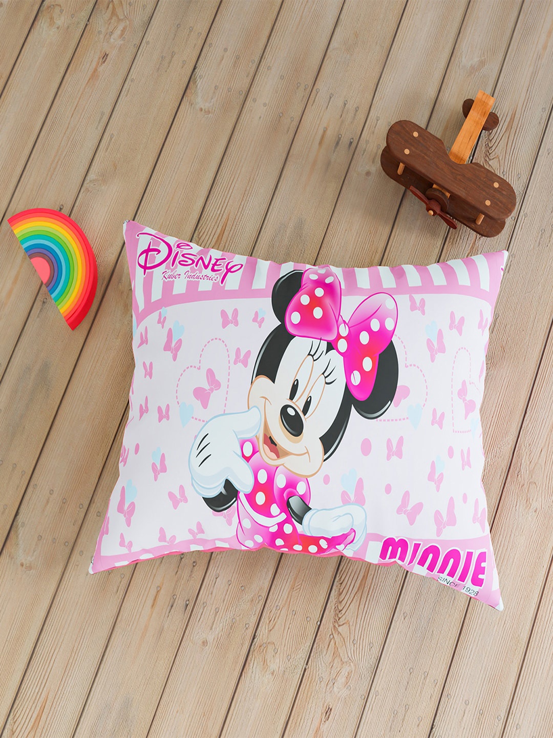 

Kuber Industries Pink & White 4 Pieces Printed Pure-Silk Pillow Covers