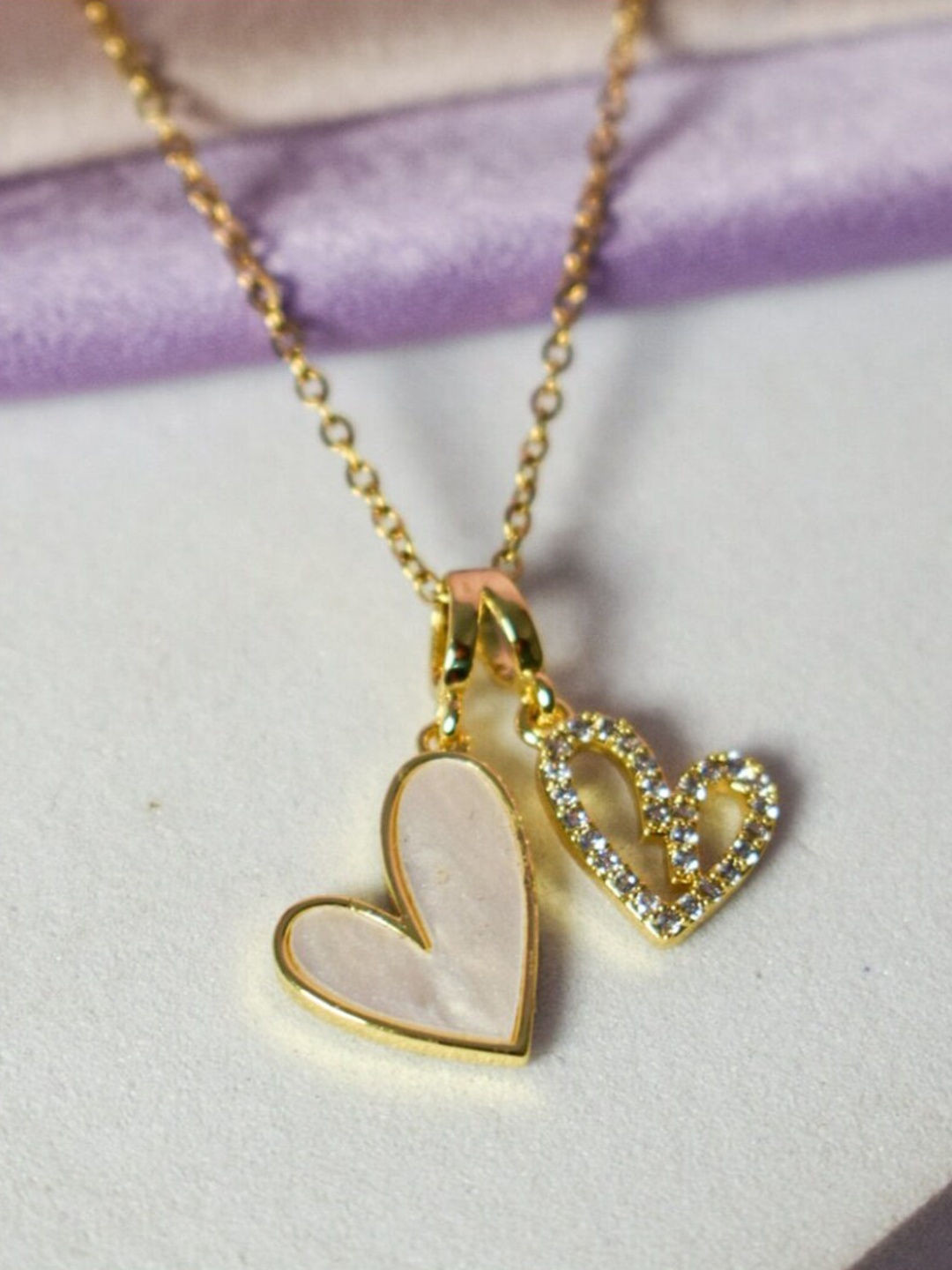 

SALTY Gold-Plated Stainless Steel Pendant With Chain
