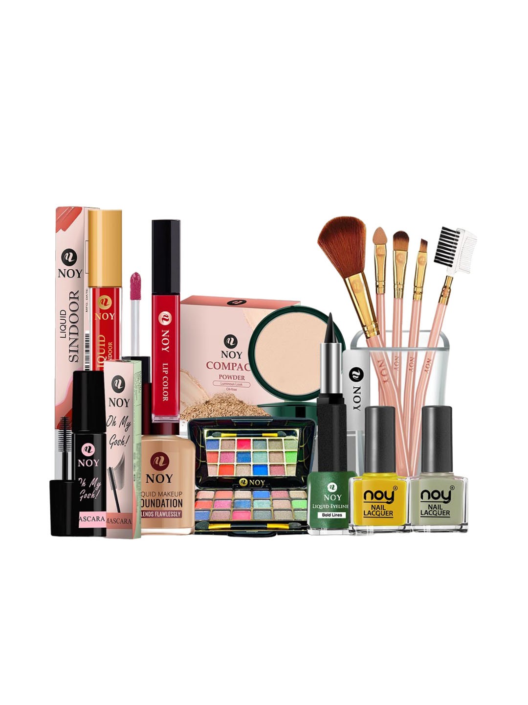 

NOY Makeup Combo - Charm And Captivate With Irresistible Beauty - Combo No. 1413, Multi