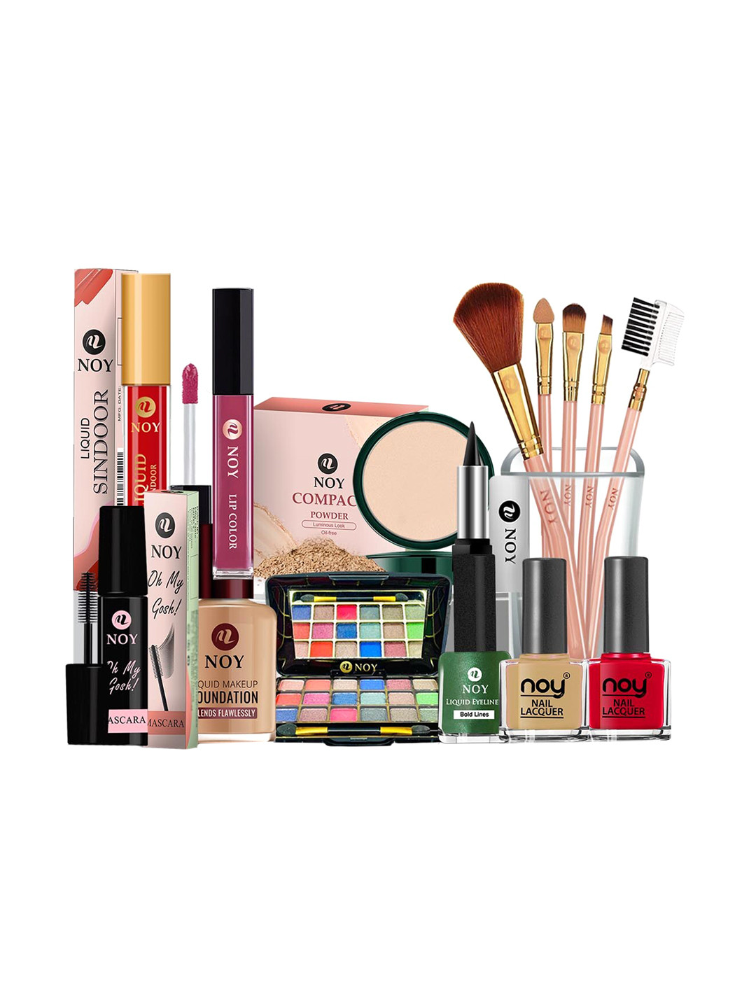 

NOY 15Pcs Luxurious Beauty Essentials - Combo No. 1207, Purple