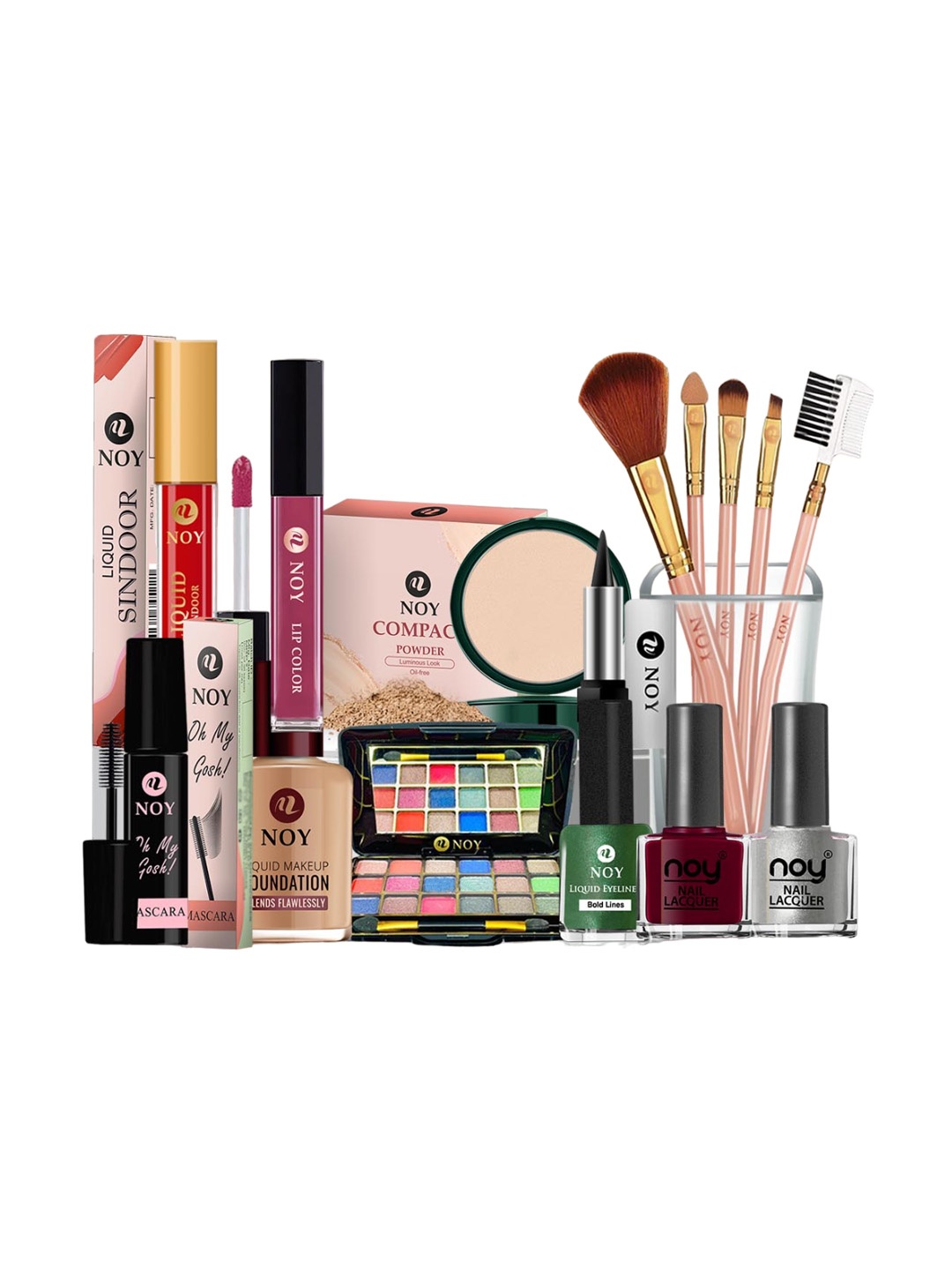 

NOY Set Of 15 Luxurious Beauty Makeup Gift Combo - 1495, Purple