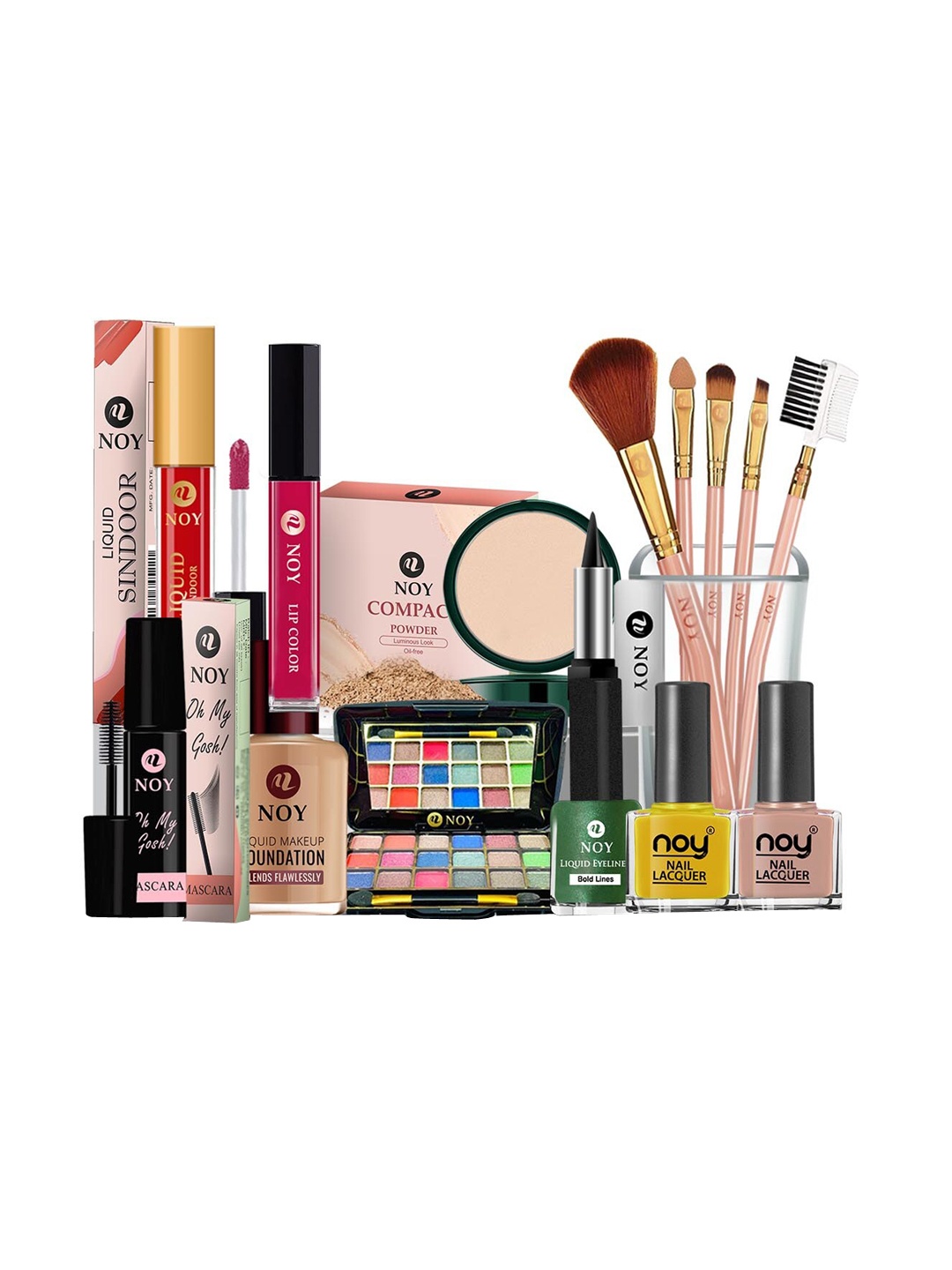 

NOY Set Of 15 Luxurious Beauty Makeup Gift Combo - 1457, Magenta