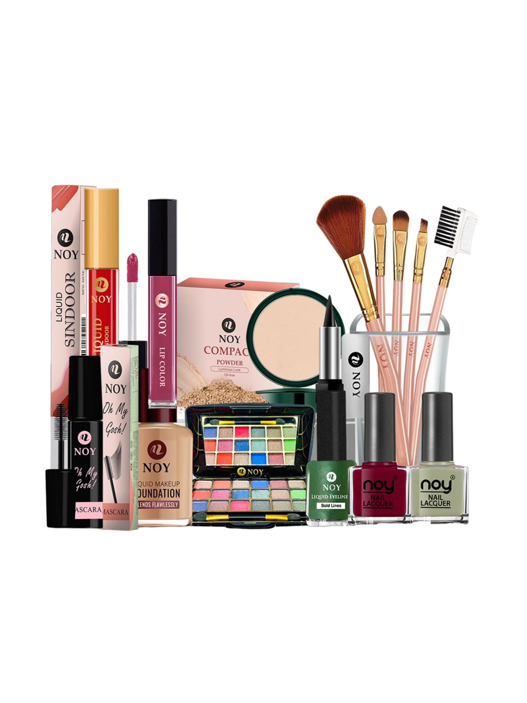 

NOY Set Of 15 Luxurious Beauty Makeup Gift Combo - 1519, Purple