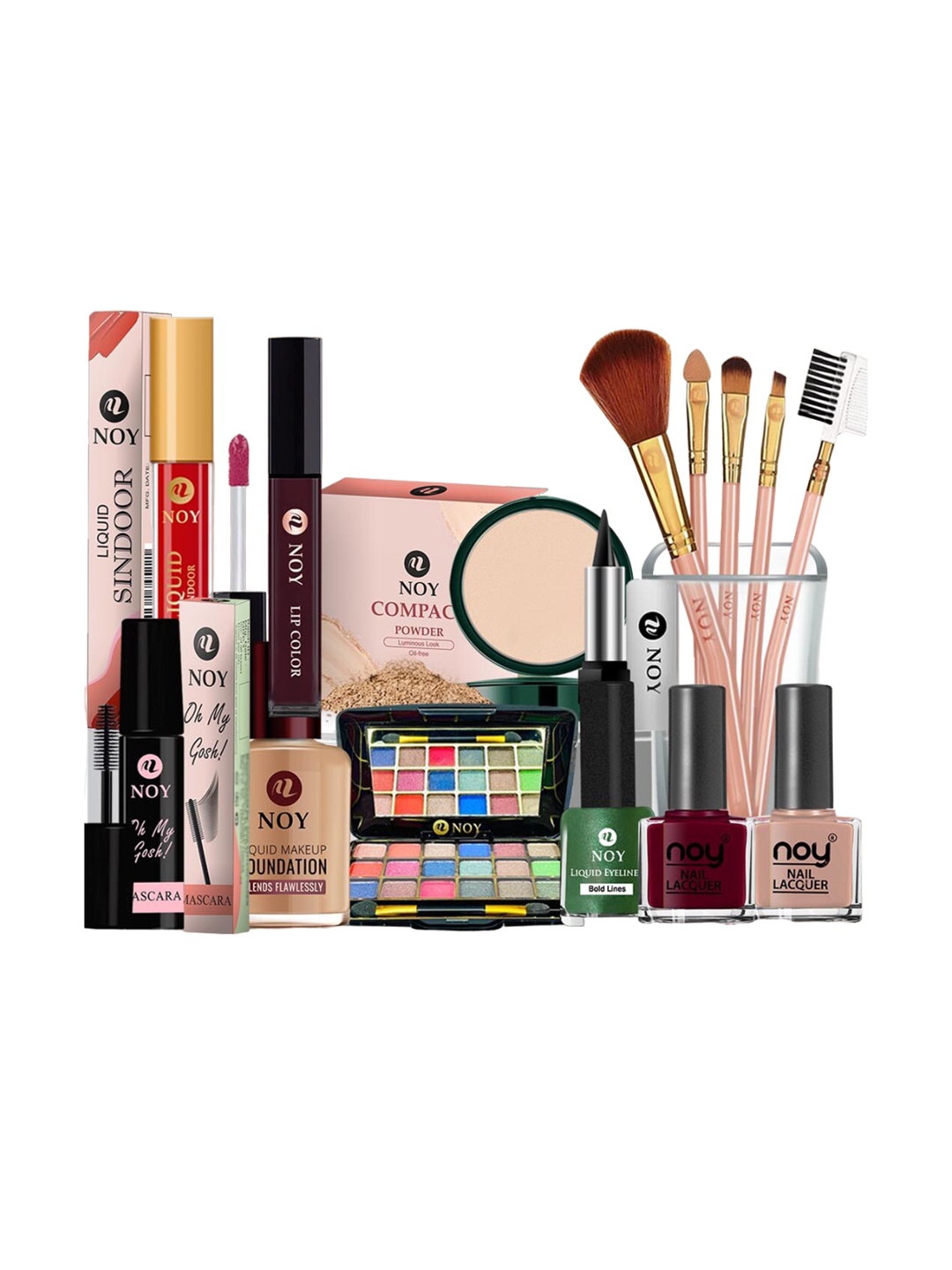 

NOY Set Of 15 Luxurious Beauty Makeup Gift Combo - 1510, Green