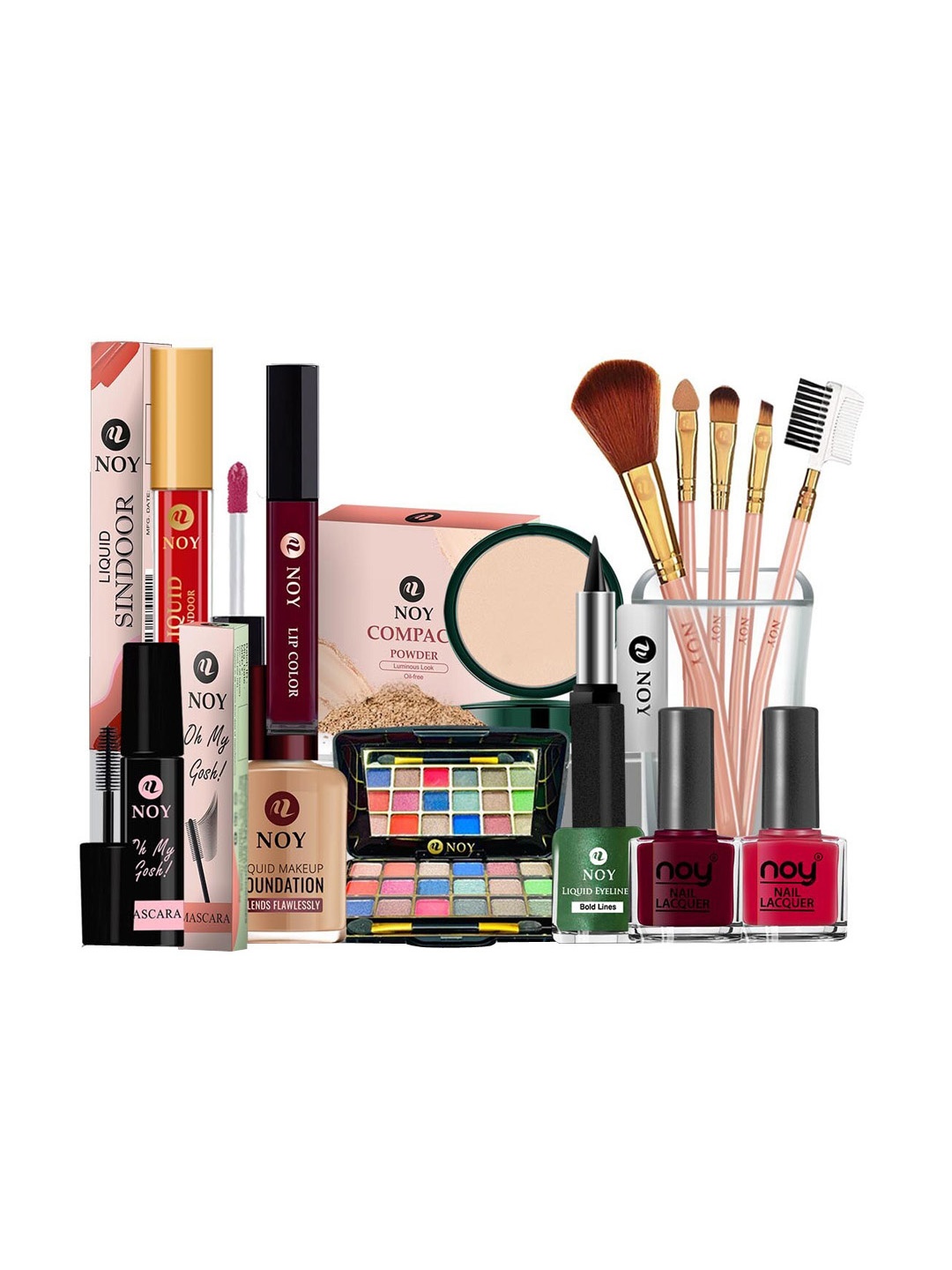 

NOY 15Pcs Luxurious Beauty Essentials - Combo No. 1504, Multi
