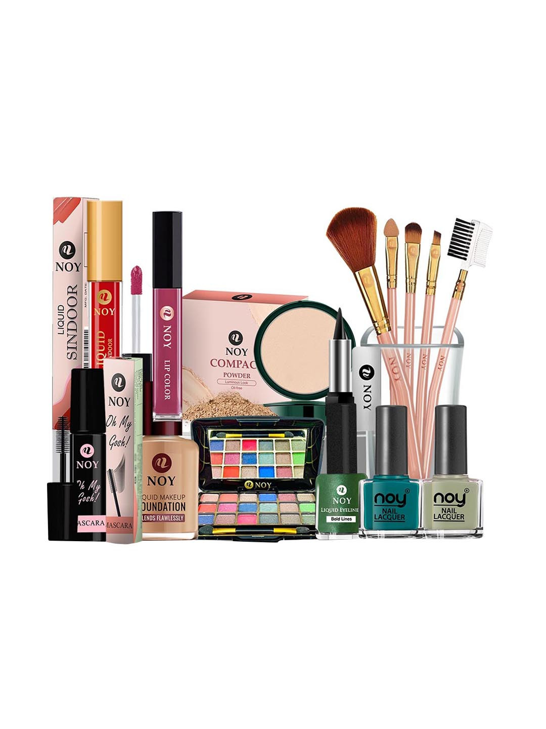 

NOY 15Pcs Luxurious Beauty Essentials - Combo No. 1351, Multi