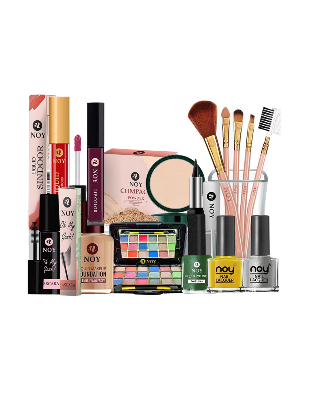 

NOY 15Pcs Luxurious Beauty Essentials - Combo No. 1434, Multi