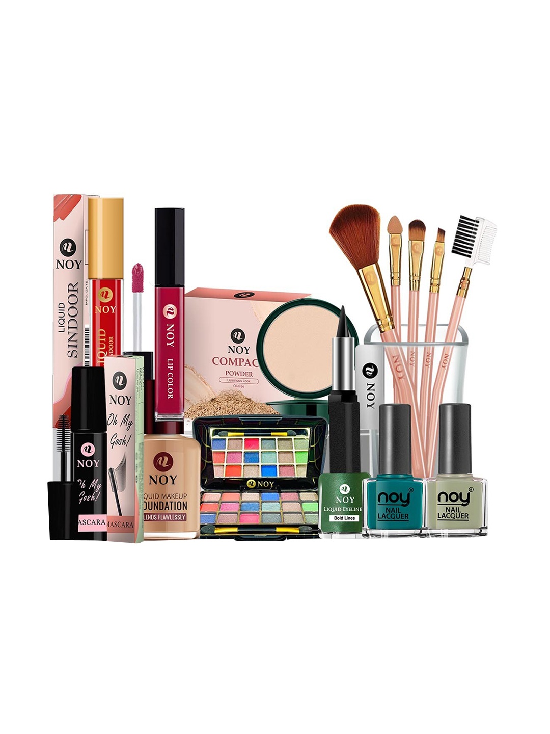 

NOY 15Pcs Luxurious Beauty Essentials - Combo No. 1348, Multi