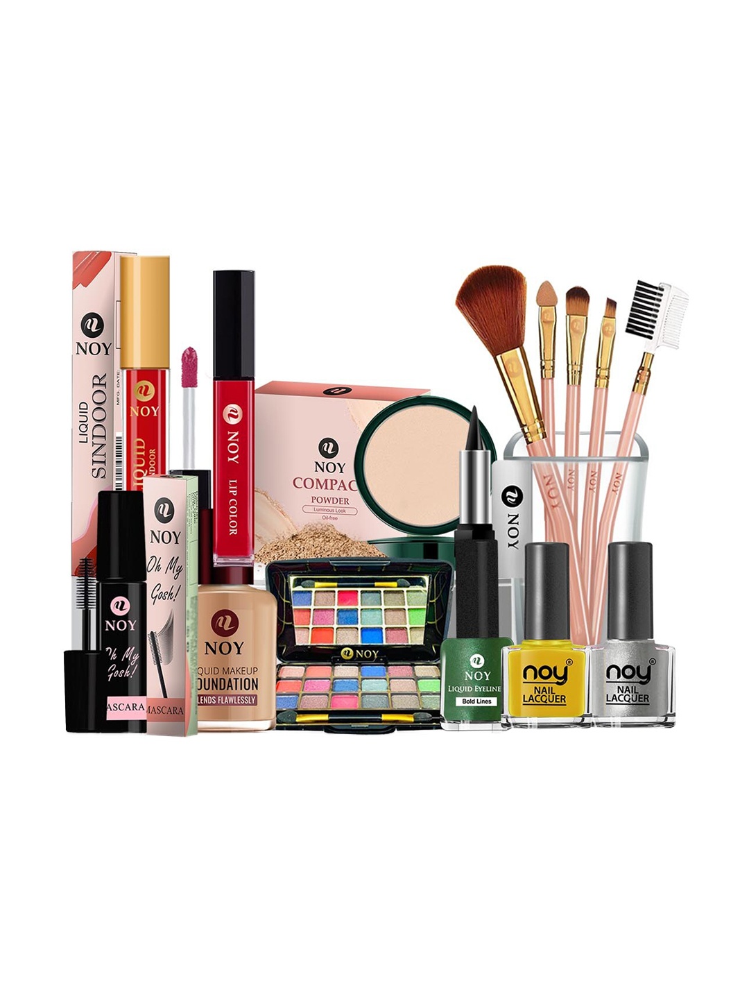 

NOY Essentials Makeup Combo - Must-Have Pairings For Effortless Glam - Combo No. 1437, Multi