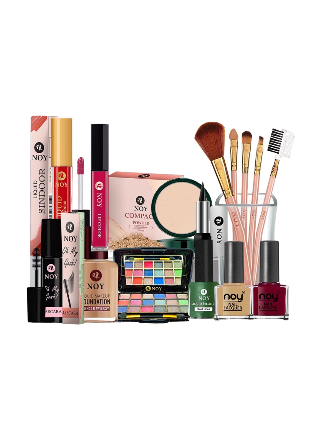 

NOY Marvel Makeup Combo - Stunning Combination For Beauty Marvels - Combo No. 1193, Multi