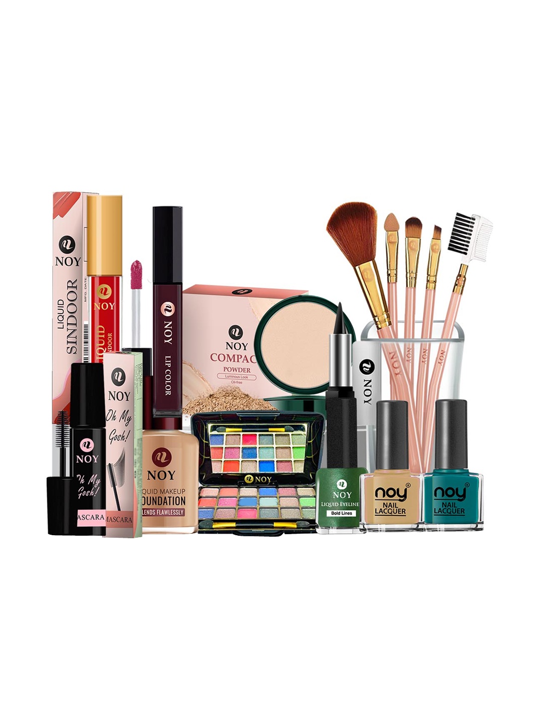 

NOY 15Pcs Luxurious Beauty Essentials - Combo No. 1166, Multi