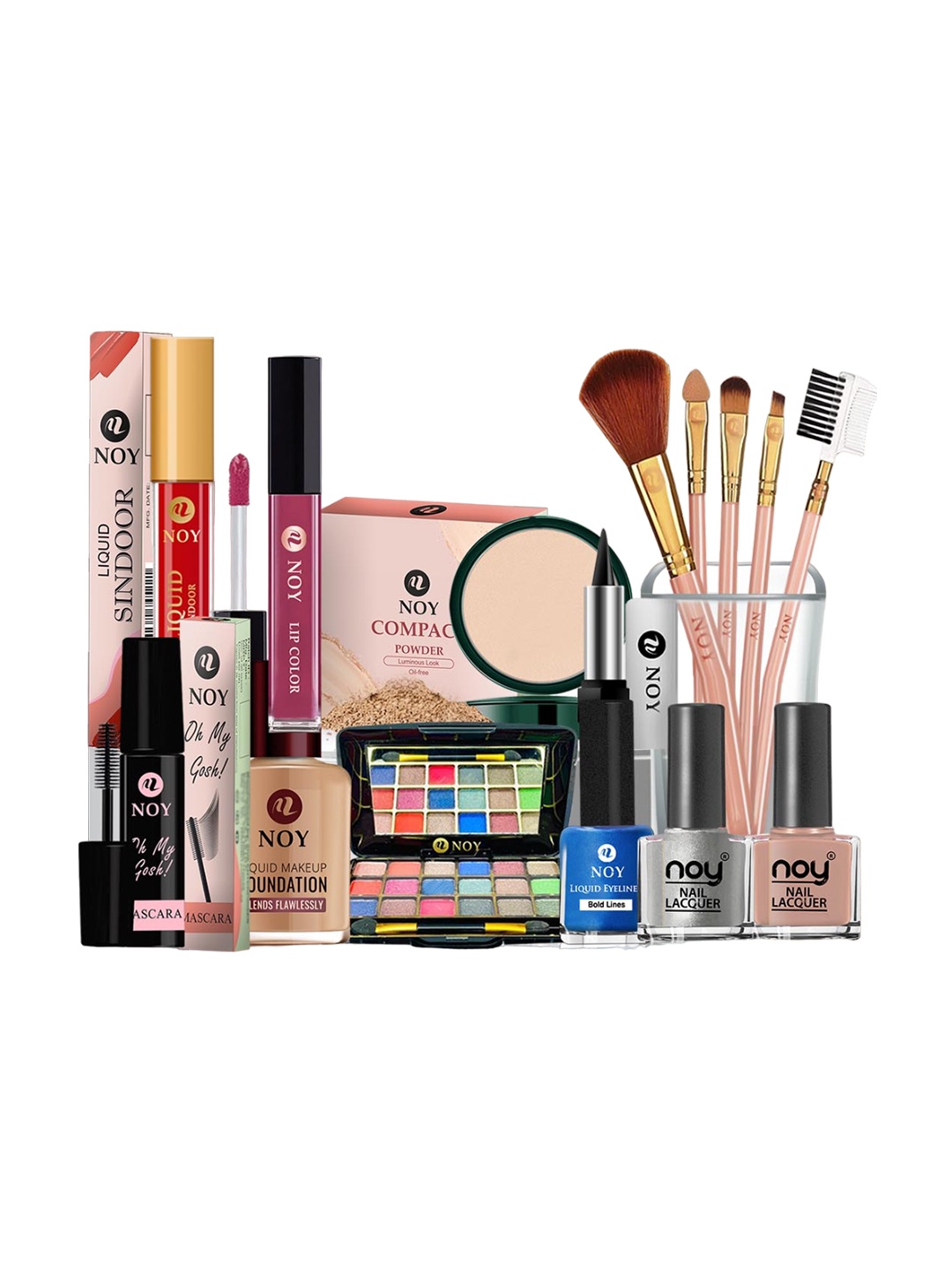 

NOY 15Pcs Luxurious Beauty Essentials - Combo No. 1143, Multi