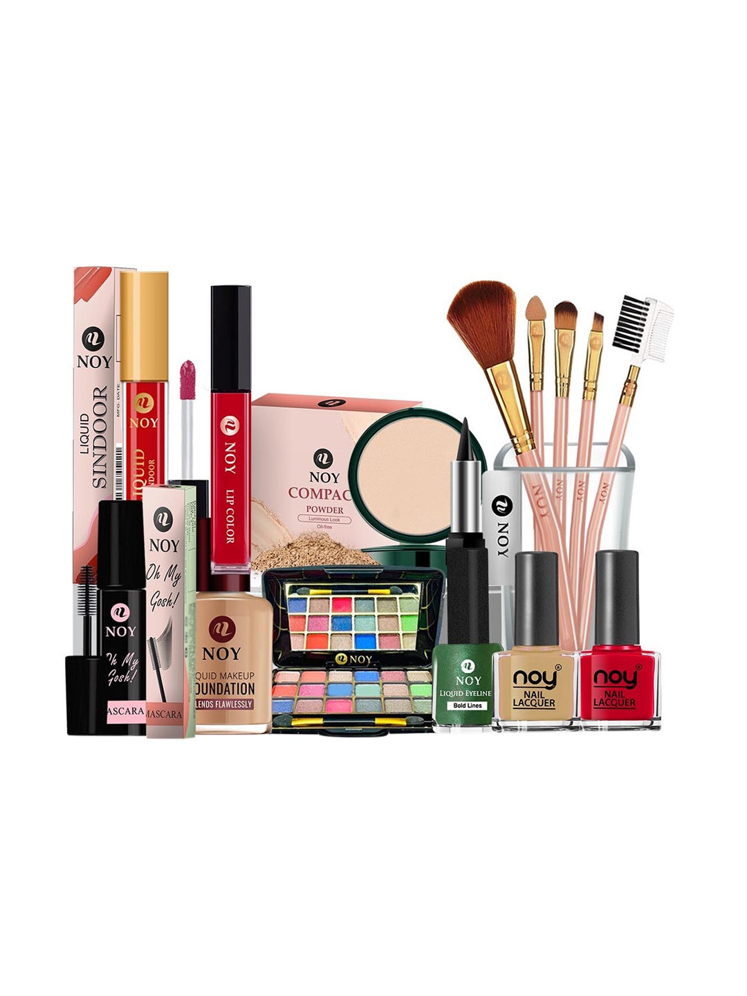 

NOY 15Pcs Luxurious Beauty Essentials - Combo No. 1205, Multi