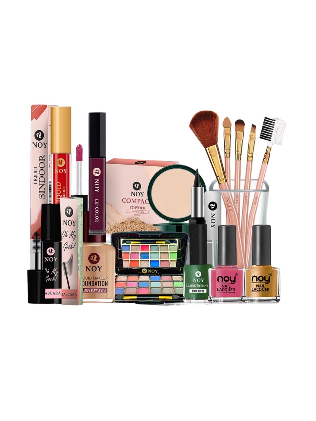 

NOY 15Pcs Luxurious Beauty Essentials - Combo No.1290, Nude
