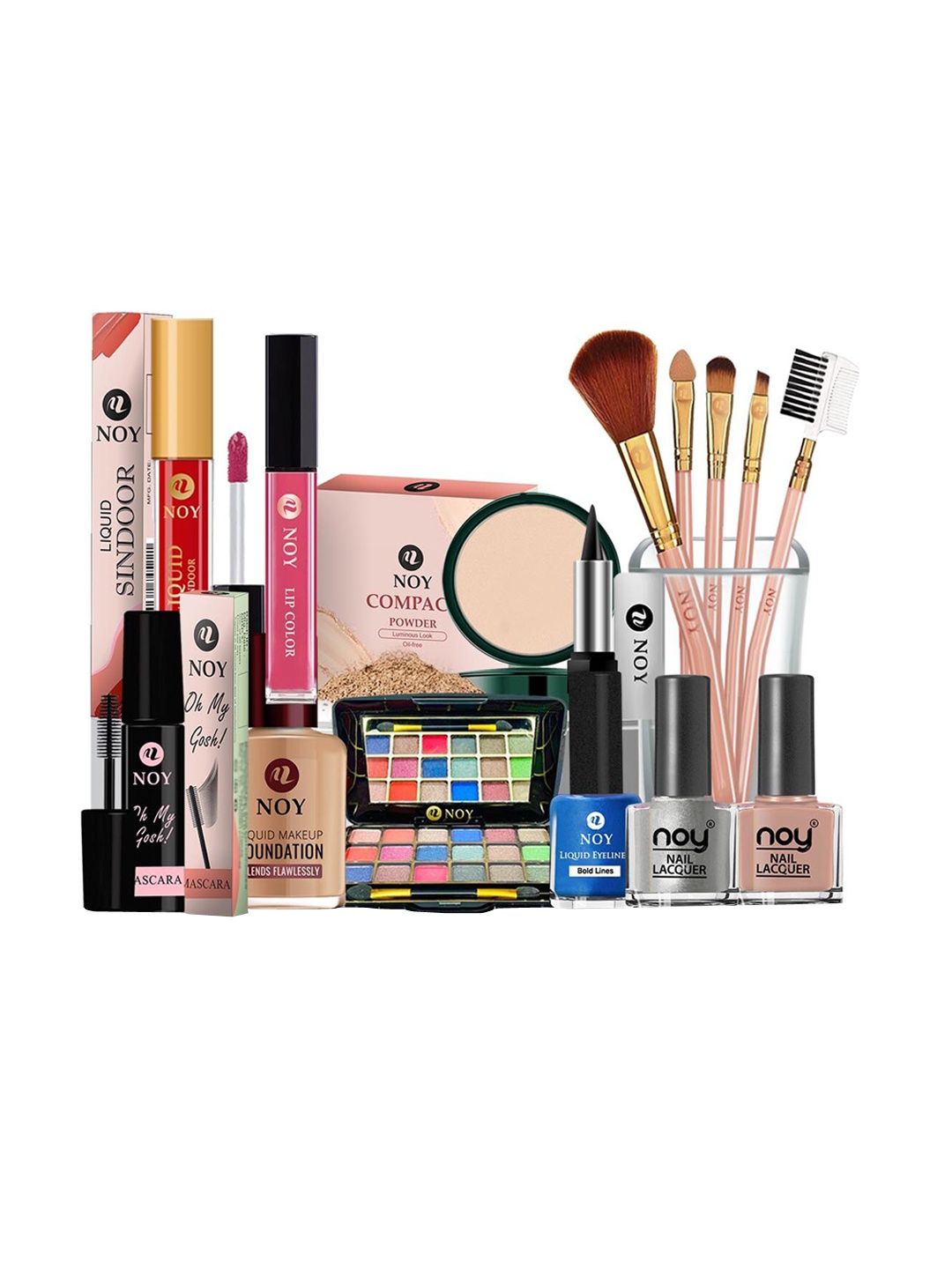 

NOY 15Pcs Luxurious Beauty Essentials - Combo No. 1139, Multi