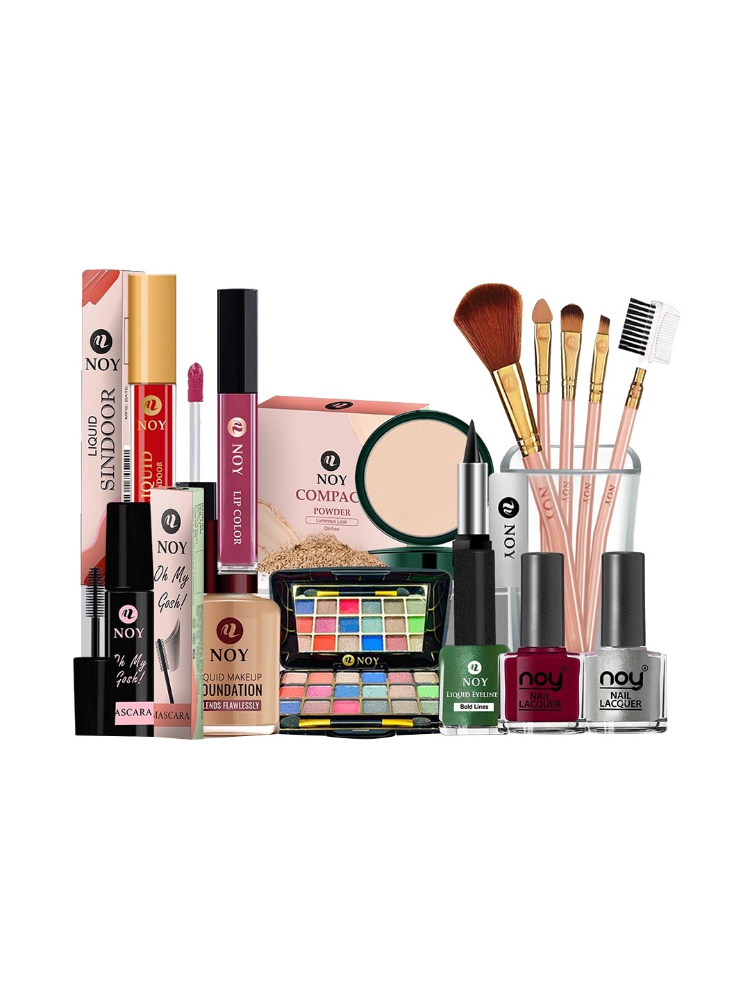 

NOY 15Pcs Luxurious Beauty Essentials - Combo No.1543, Nude