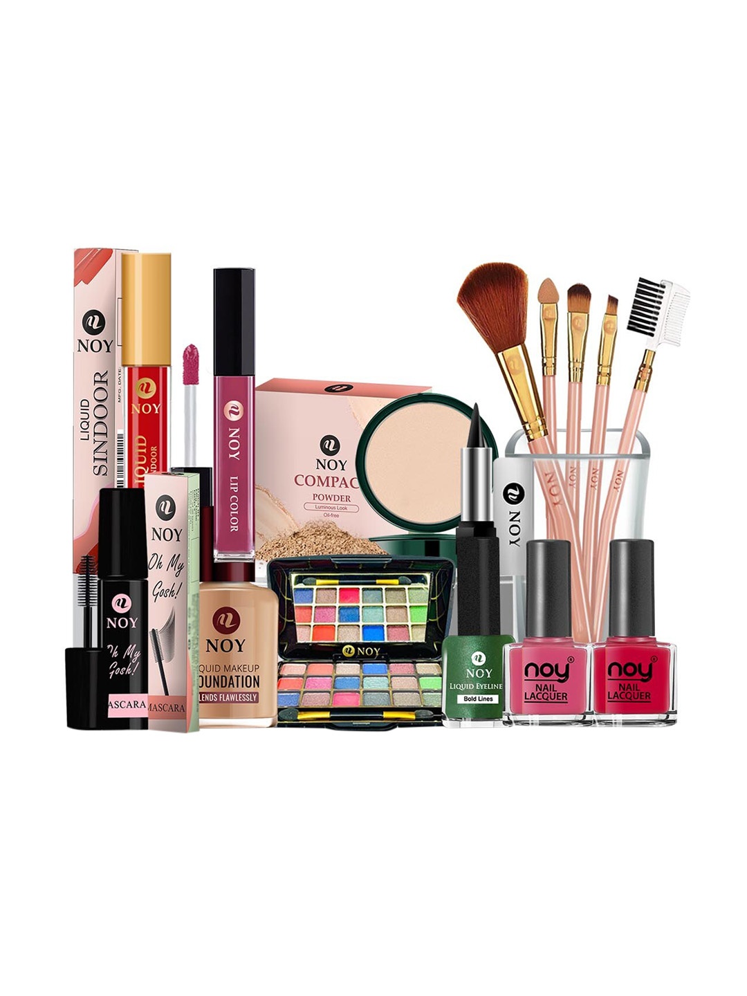 

NOY 15Pcs Luxurious Beauty Essentials - Combo No.1311, Nude