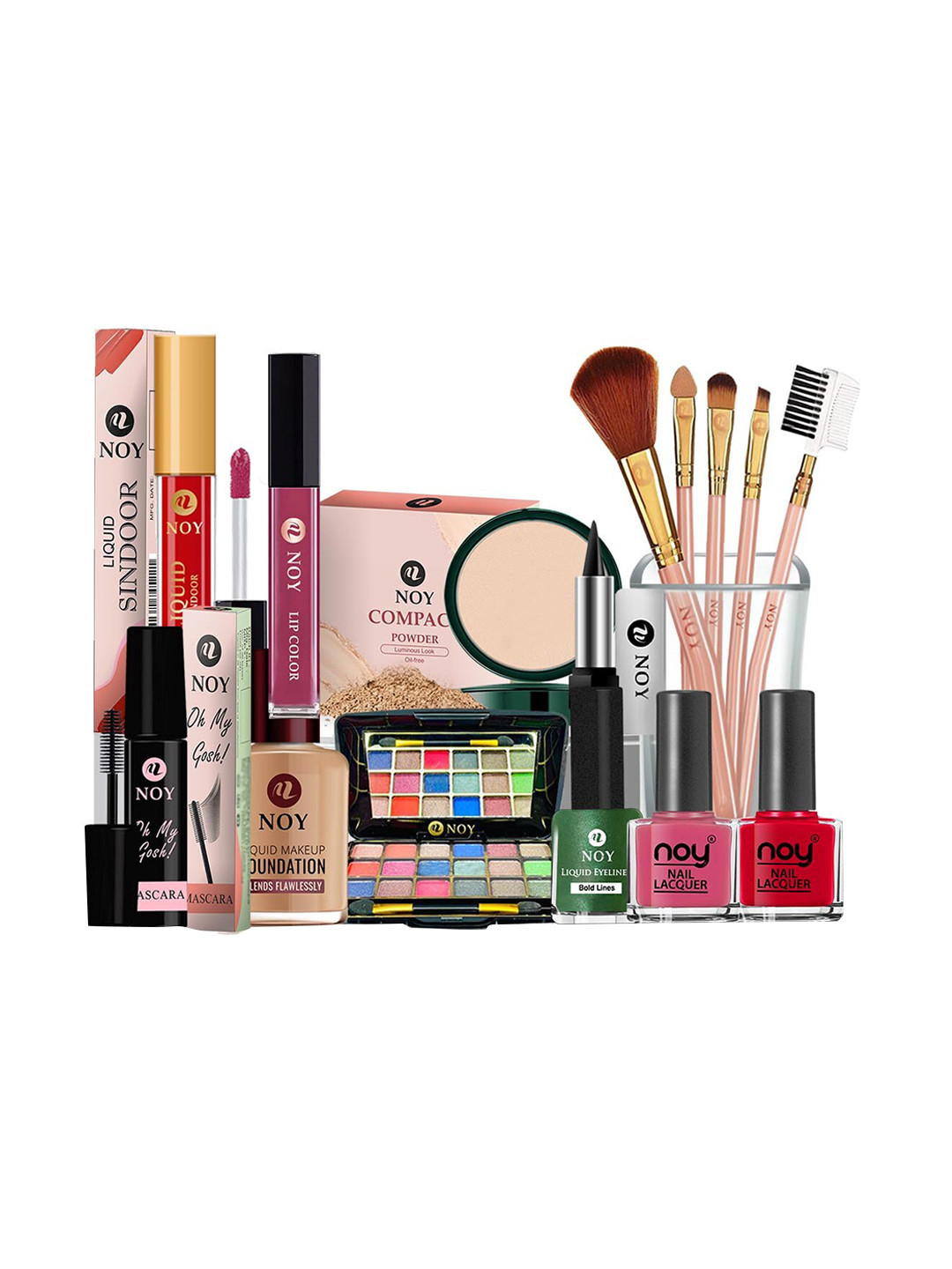 

NOY 15Pcs Luxurious Beauty Essentials - Combo No.1287, Nude