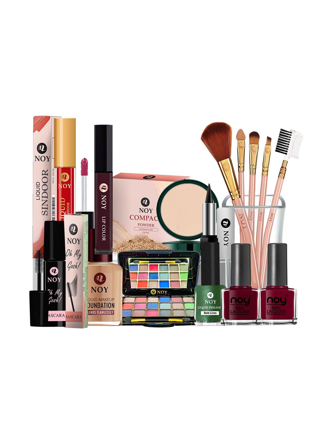 

NOY Prodigy Makeup Combo - Expertly Crafted Combo For Beauty Perfection - Combo No 1462, Multi