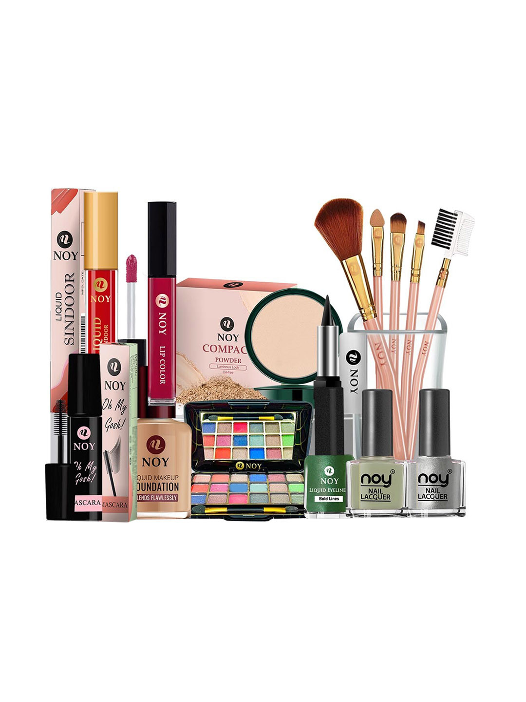 

NOY Hamper Fusion Makeup Combo - Artistic Blend For Creative Expression - Combo No 1580, Multi