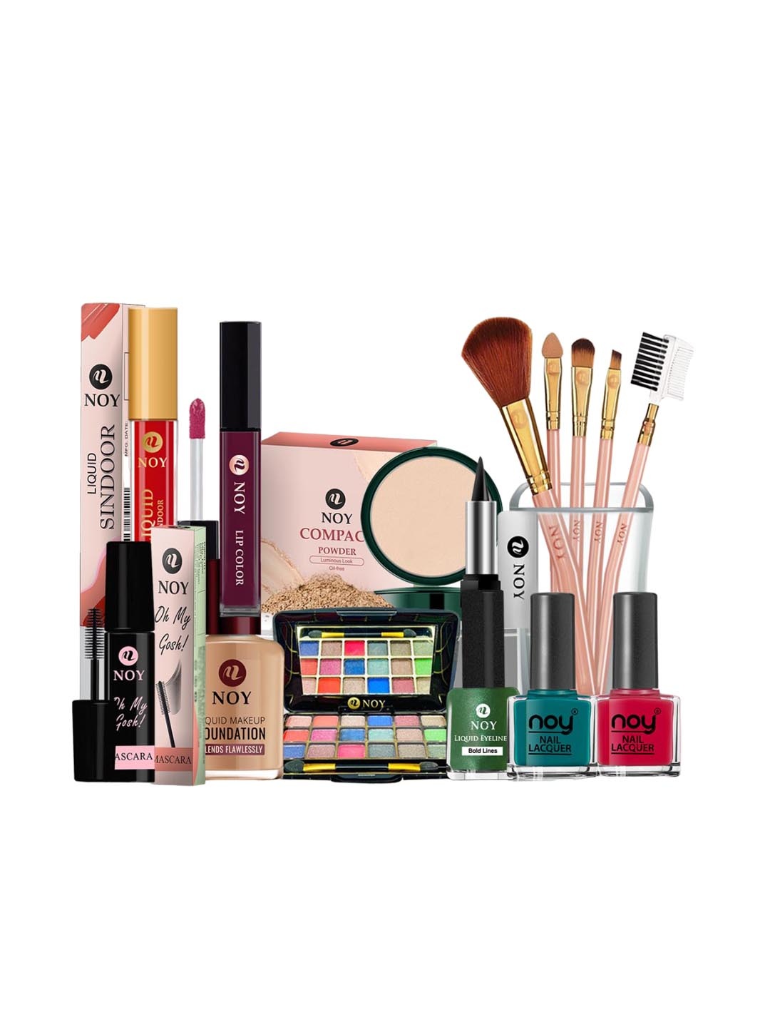

NOY Euforia 15Pcs Makeup Combo-Ecstatic Pairing For Euphoric Beauty- Combo No 1378, Green