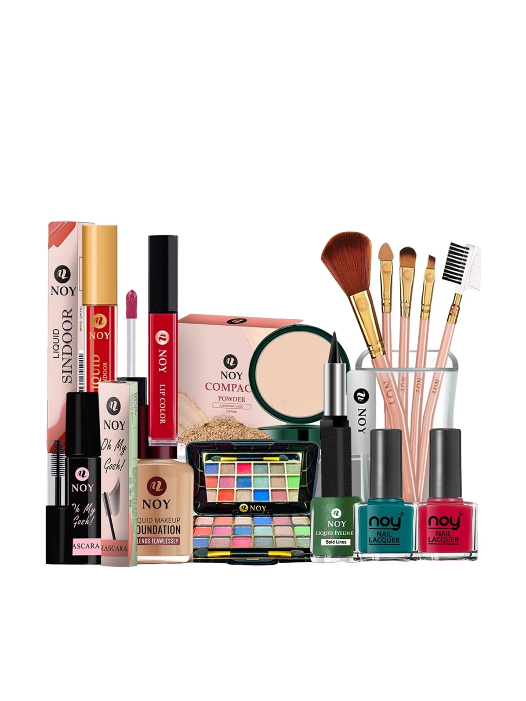 

NOY Glamour 15Pcs Makeup Combo-Achieve Red Carpet-Worthy Beauty Every Time- Combo No 1381
