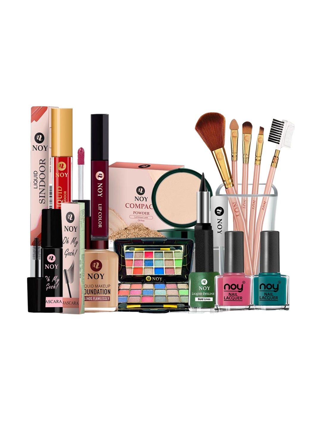 

NOY Iconic 15Pcs Legendary Duo For Iconic Beauty Moments- Combo No 1248, Maroon