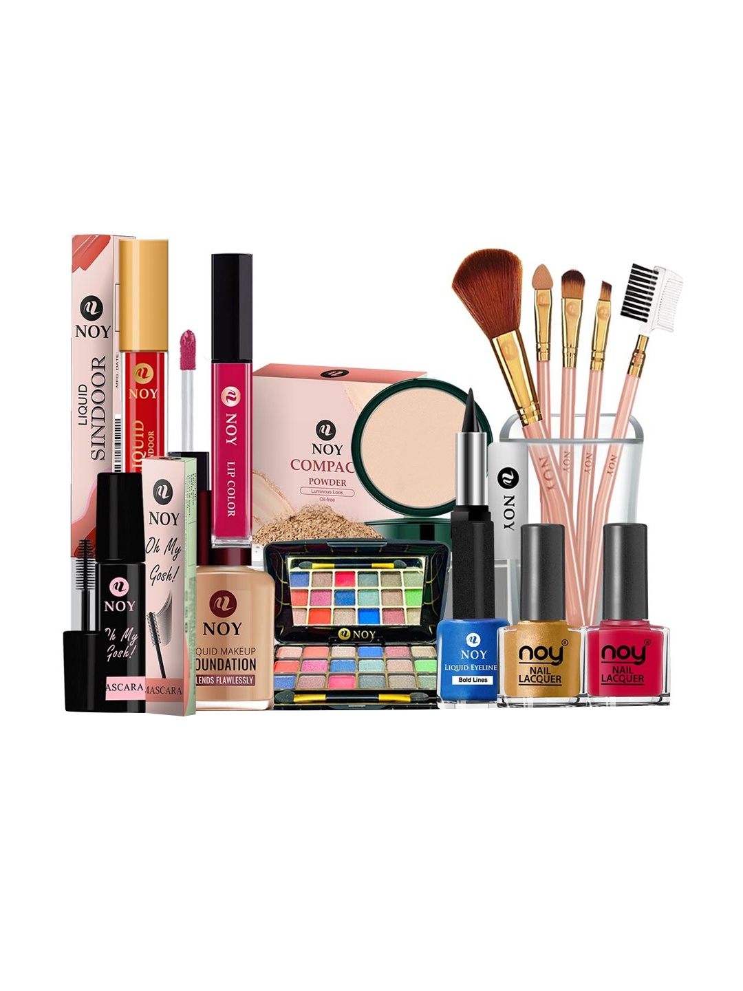 

NOY Glamour Makeup Combo - Red Carpet Ready With Glamorous Pairings - Combo No 1121, Multi