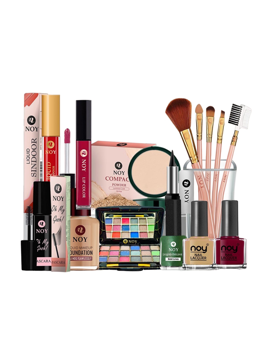 

NOY 15Pcs Luxurious Beauty Essentials - Combo No. 1188, Multi