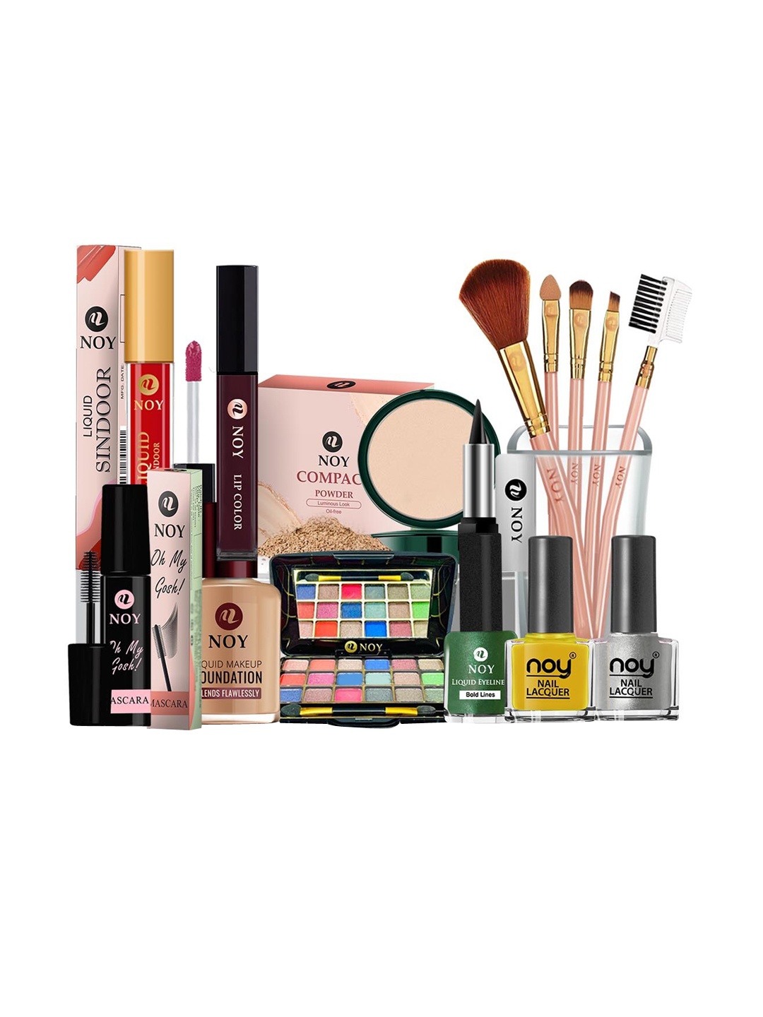 

NOY 15Pcs Luxurious Beauty Essentials - Combo No. 1438, Multi