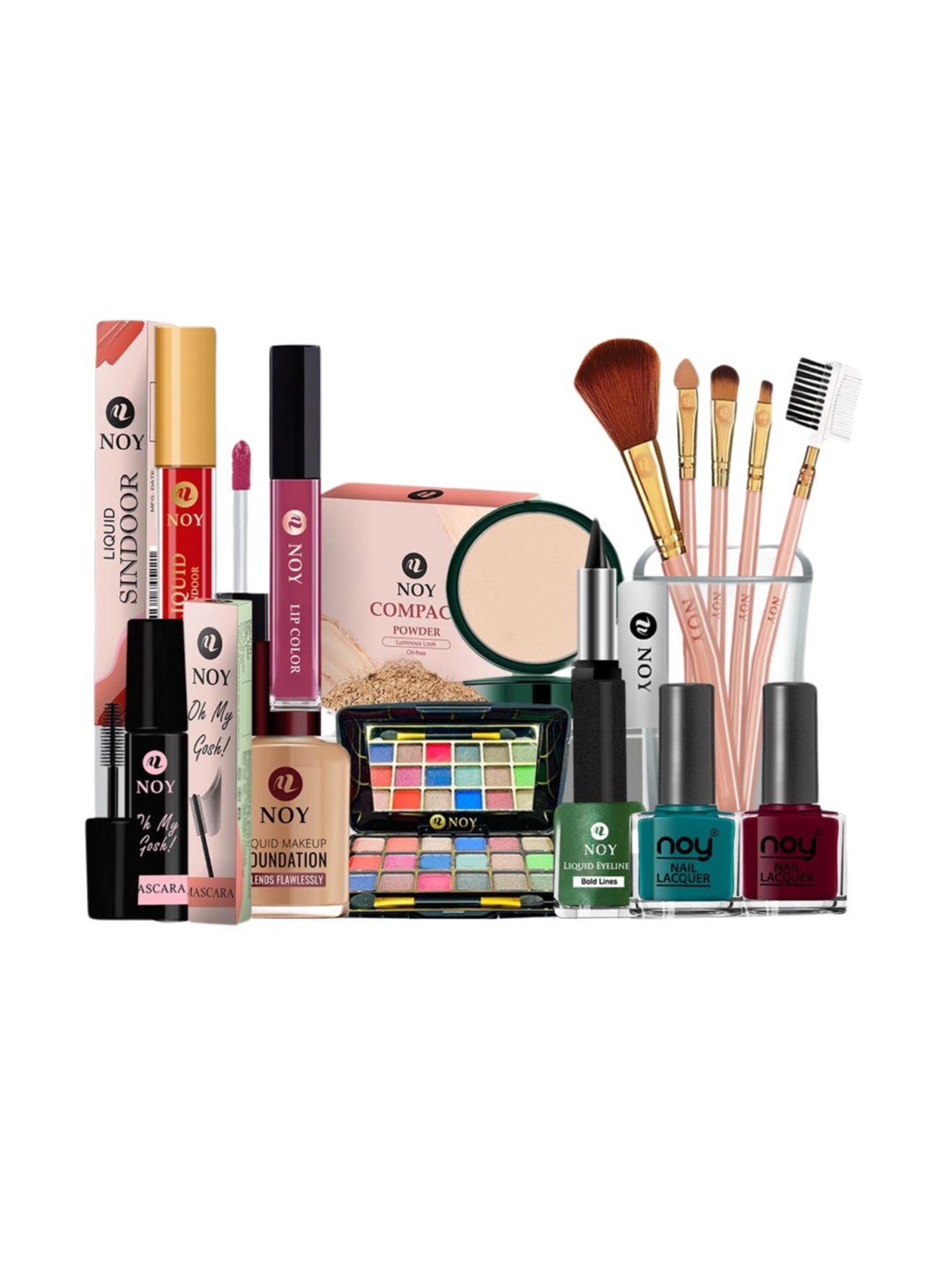 

NOY Set Of 15 Mesmerize Waterproof Makeup Combo - No.1335, Multi