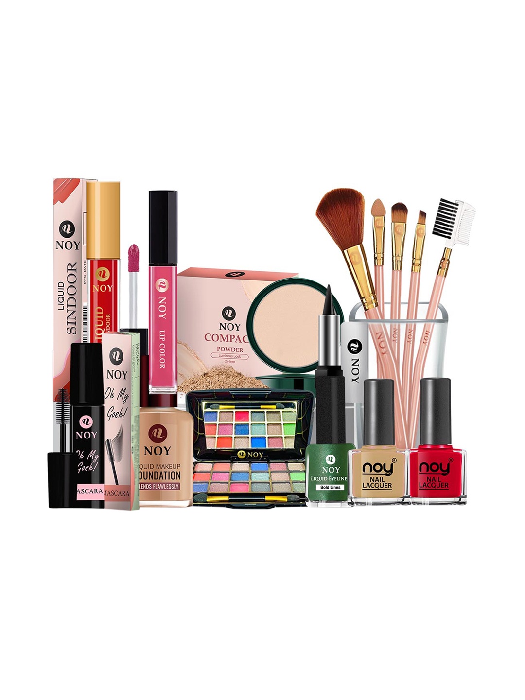 

NOY 15 Pcs Radiance Waterproof Makeup Combo -No.1203, Multi