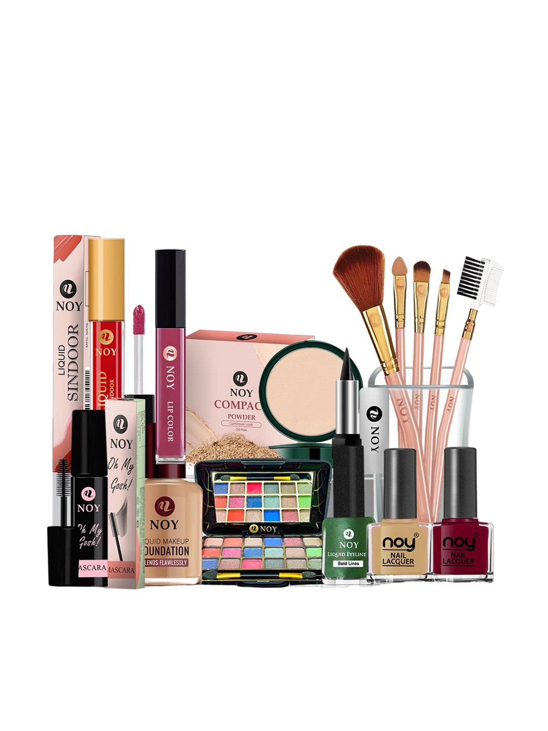 

NOY Magic 15Pcs Makeup Combo-Blissful Beauty Captured In Perfect Duo- Combo No 1191, Nude