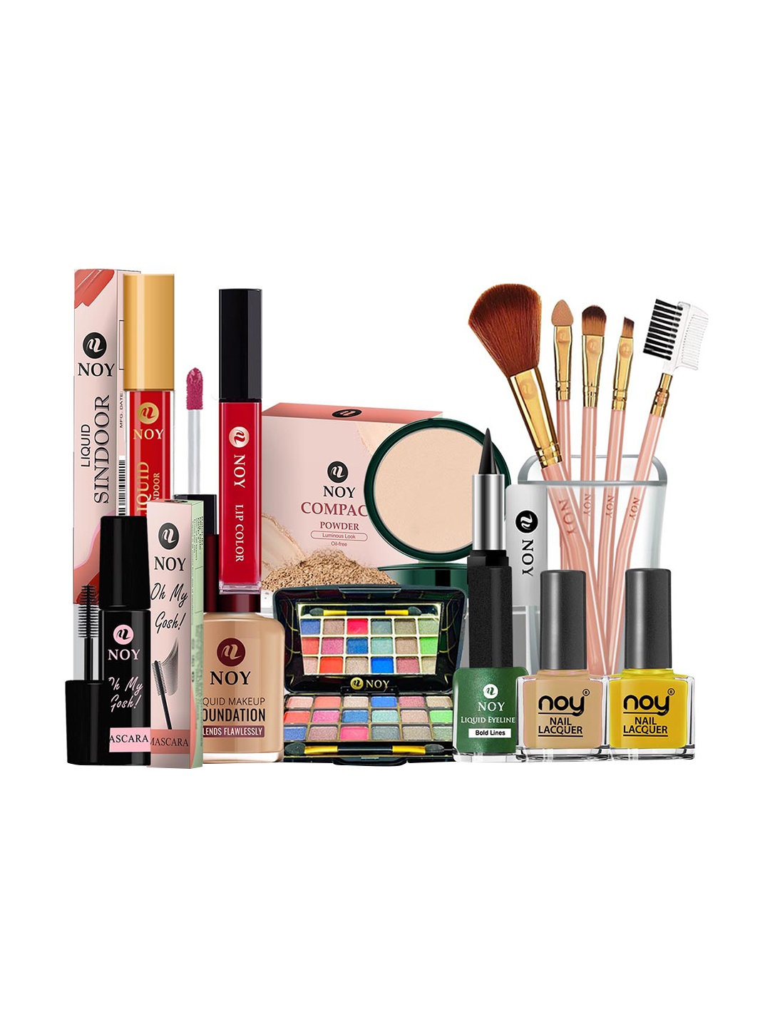 

NOY 15 Pcs Makeup Gift Enigma: Mysterious Match For Mesmerizing Looks NO#1173, Red