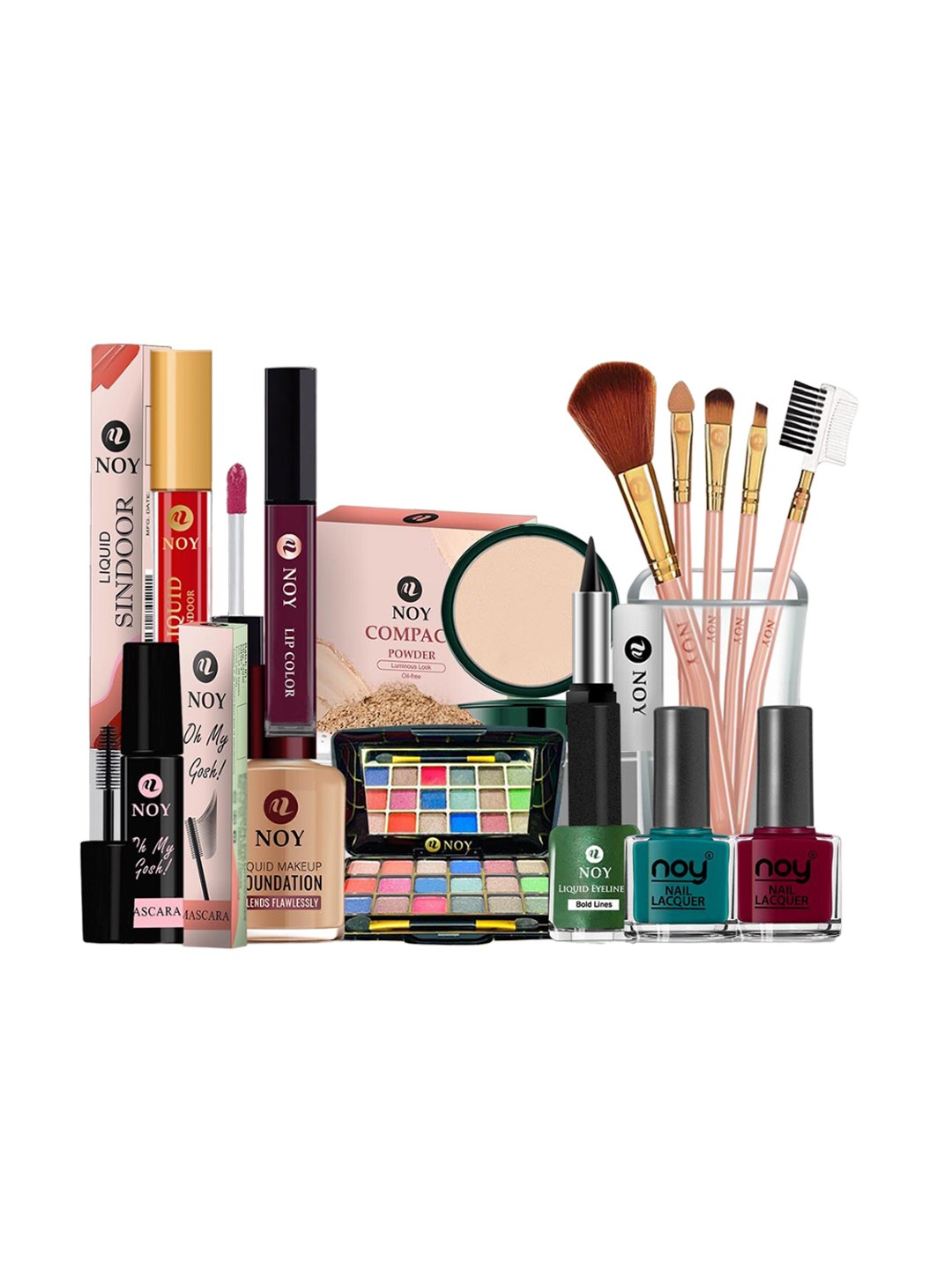 

NOY 15 Pcs Makeup Gift Sets Opaline: Opulent Radiance In Perfect Pairing NO#1338, Green