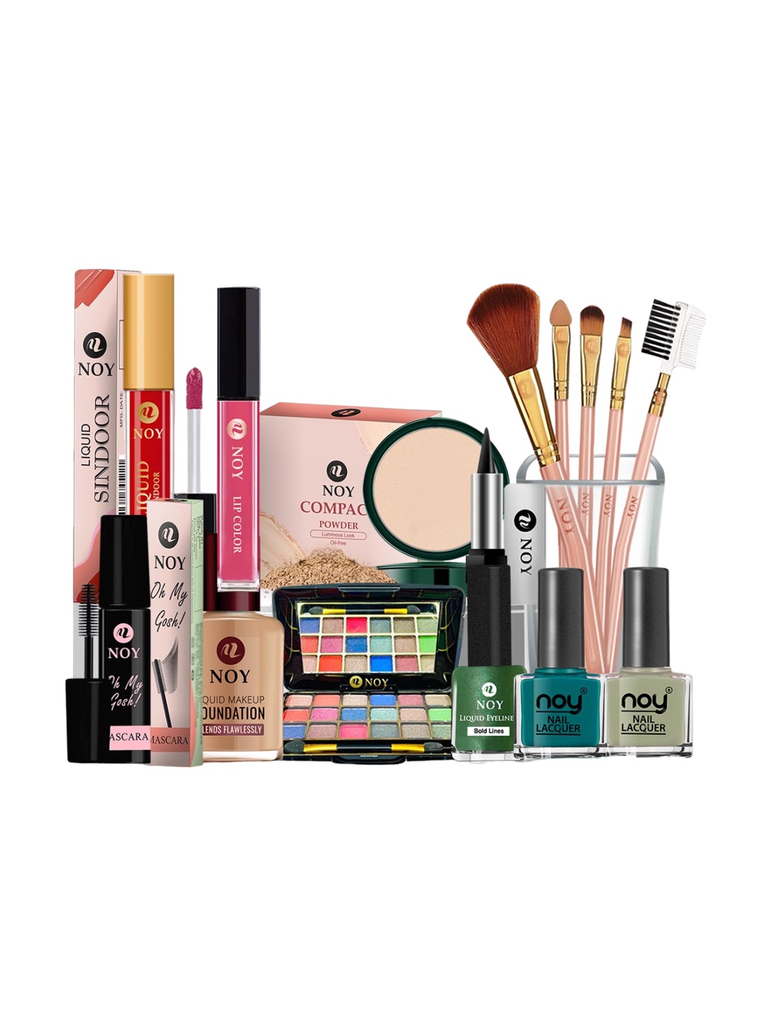

NOY 15 Pcs Makeup Gift Splendor: Luxurious Beauty Pairings For Opulent Looks NO#1347, Peach